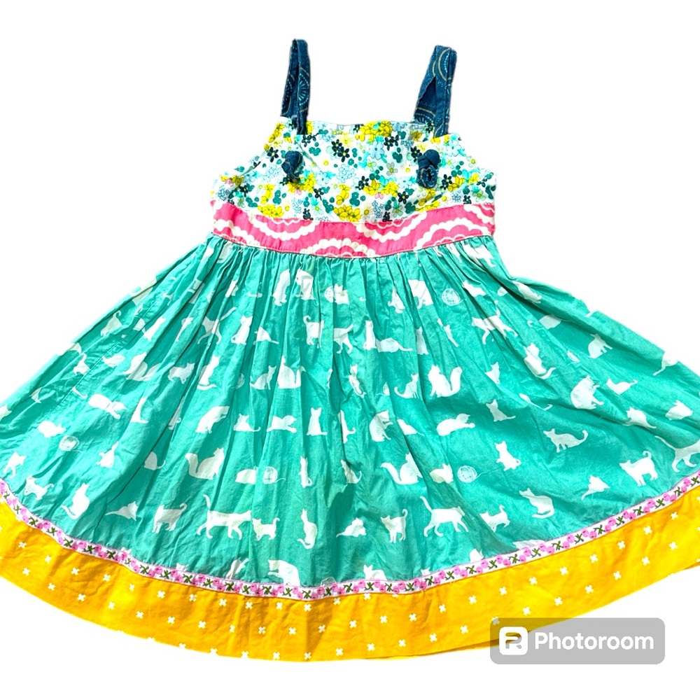 Matilda Jane Platinum cat dress